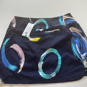 NWT Lady Hagen 17" Tummy Control Golf Skort Women's Size Medium Navy Blue (J)